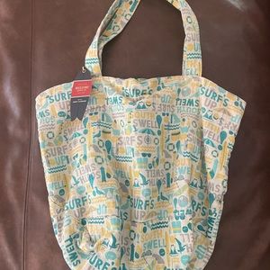 Canvas tote - mossimo x Jeff Canham “surf’s up” bag- 20 inches - new with tags